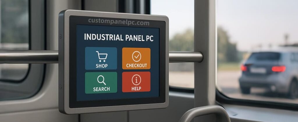 Transit System Computer Screen Industrial Panel PC For Transportation - CustomPanelPC | OEM Industrial ...